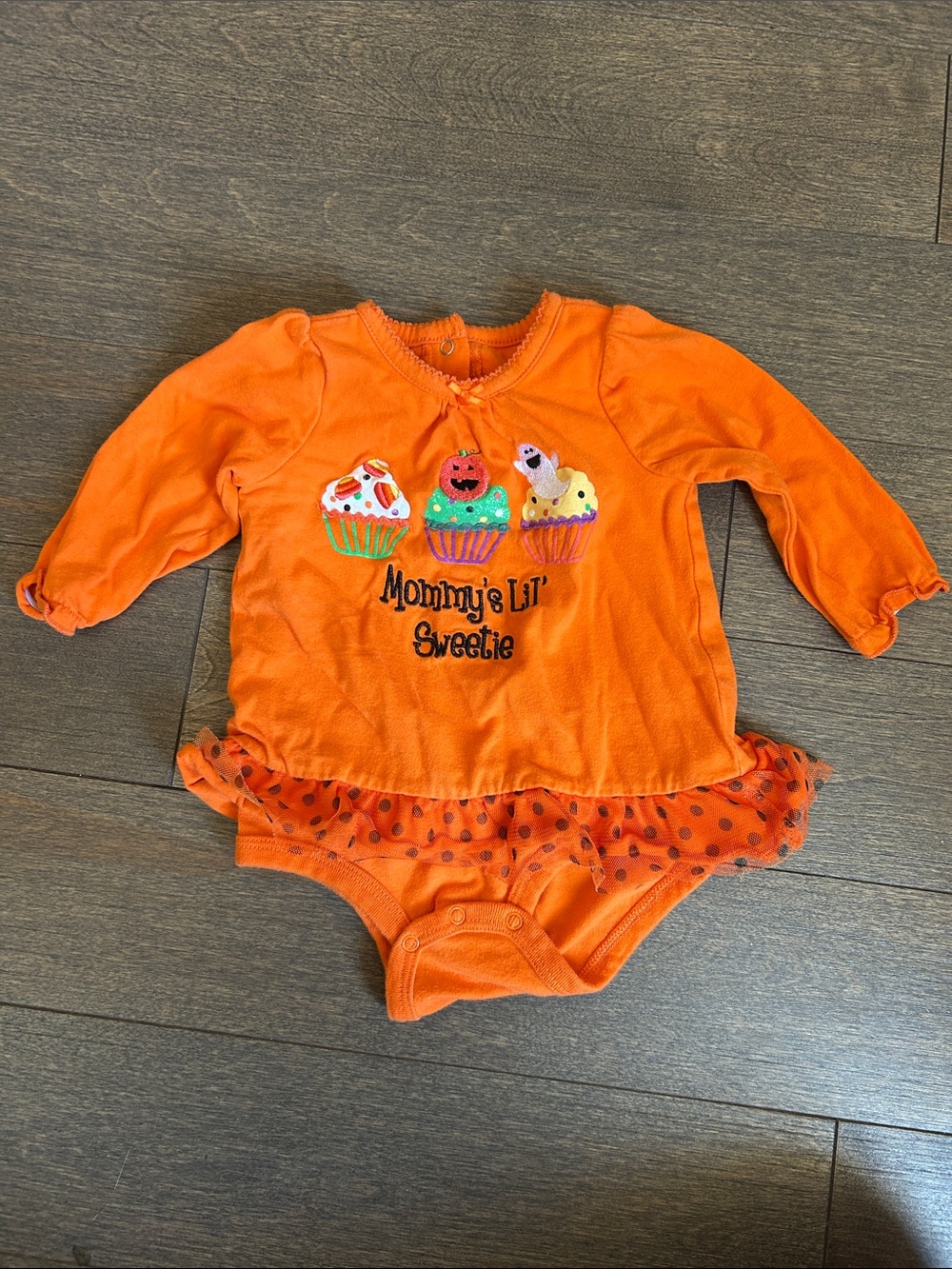 ❤️4 for $25❤️ 6M Koala Kids Orange Halloween Baby Romper